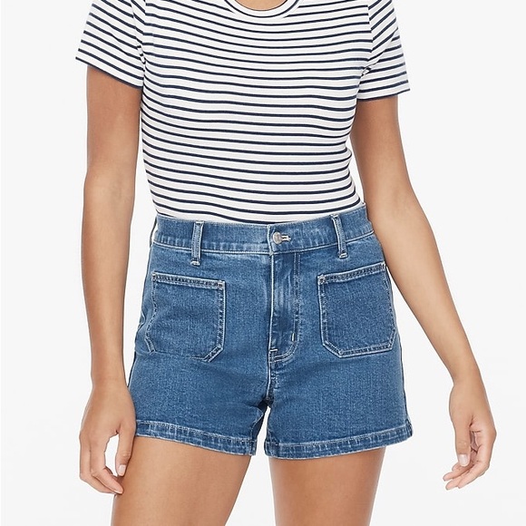 J. Crew Factory Sailor patch-pocket denim short - Picture 4 of 10
